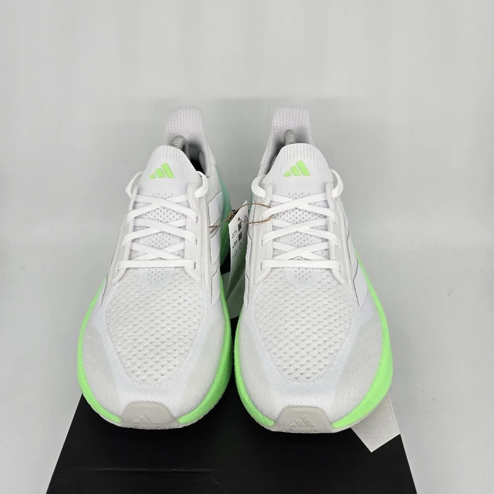 New Adidas UltraBoost 5X White Lime Burst JQ2927 Women's Running Shoes Size 7.5